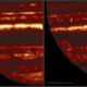 Left: A poorly resolved infrared view of Jupiter, taken when Earth’s atmosphere was turbulent. Right: A “lucky” view of Jupiter, taken when the atmosphere was stable.